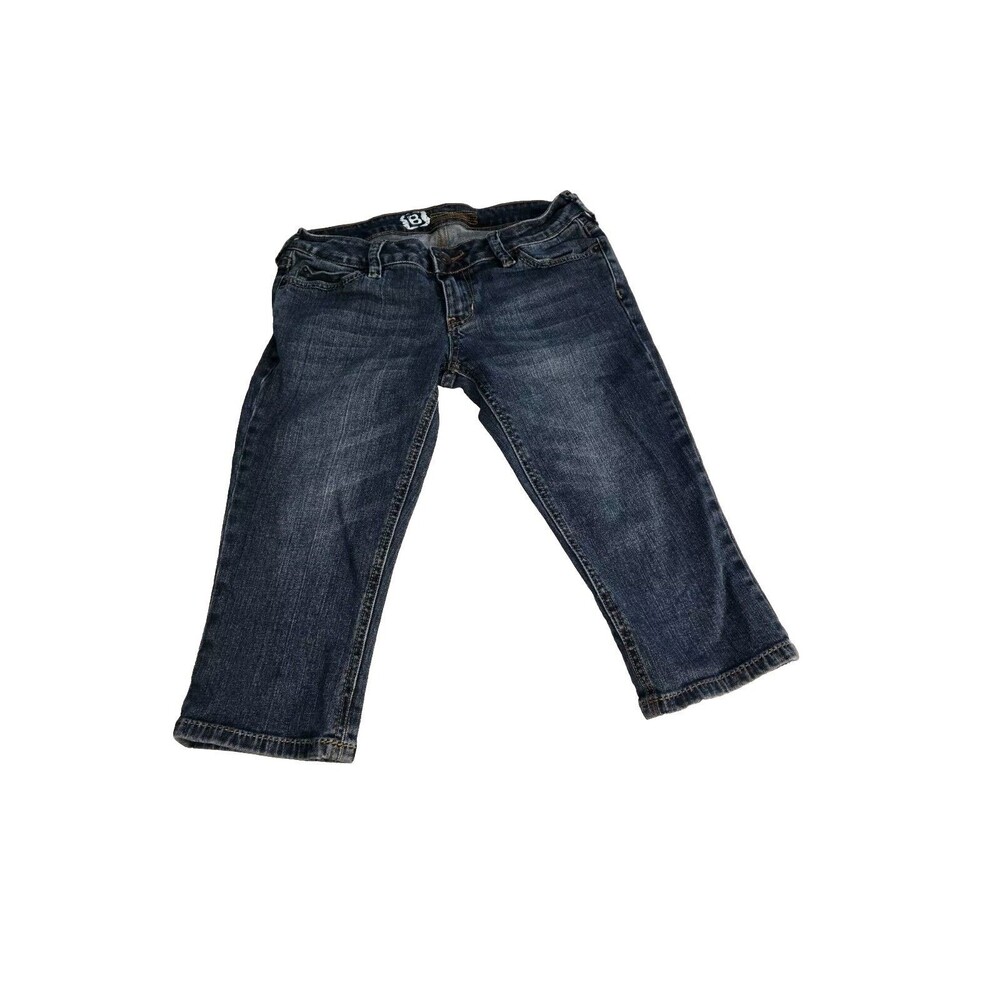 Bullhead Denim Co.  Capri Jeans Womens Size 3 Pockets, Low Rise Blue Denim 28"